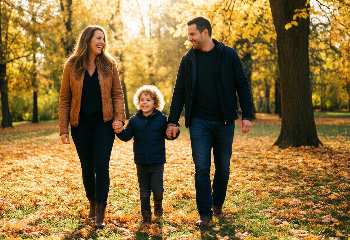 Сімейна зйомка восени